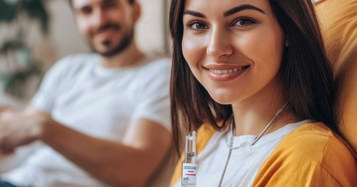 A patient relaxing in a treatment chair during a personalized IV therapy session in Allen, TX.